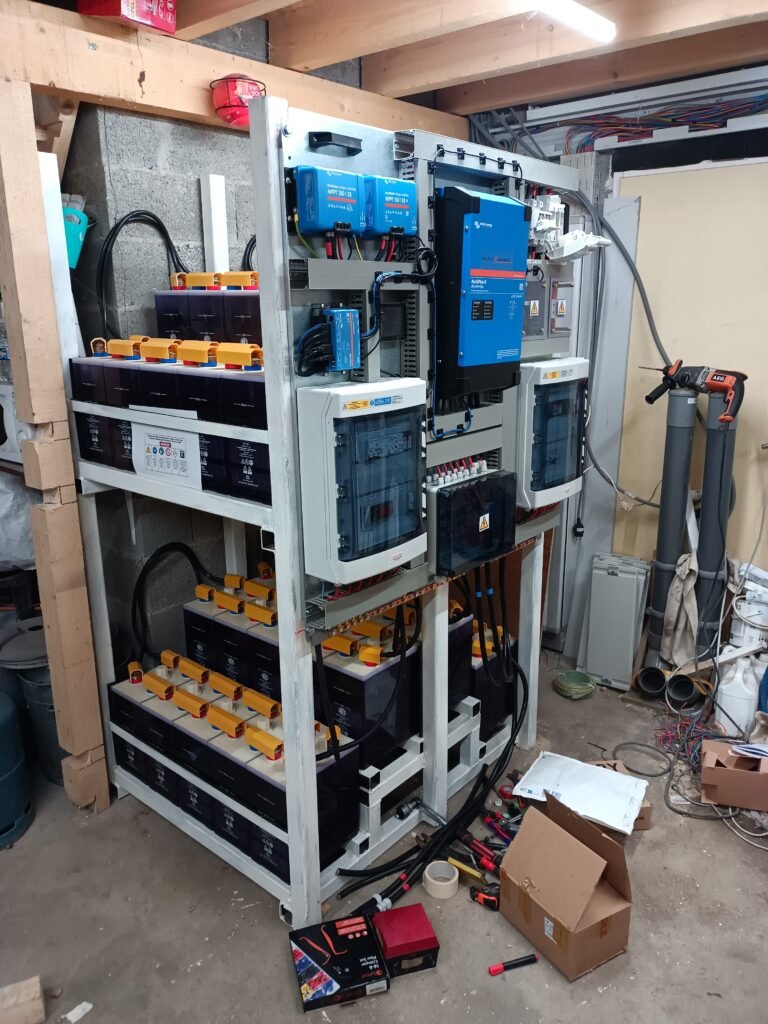 Nickel-Iron batteries with SUNCONNECT prewired system